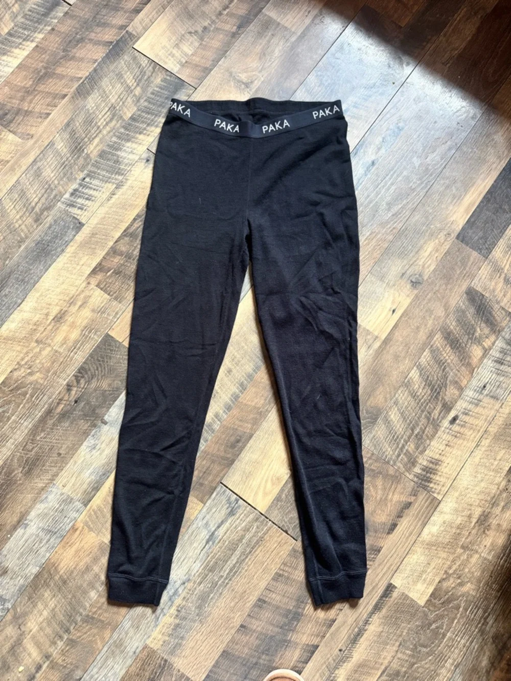 PAKA Men's Black Thermal Leggings - Picture 1 of 8